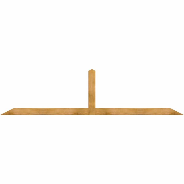 Ekena Millwork Portland Rough Sawn Timber Gable Bracket, Western Red Cedar, 108"W x 27"H x 4"D x 4"F, 6/12 Pitch GBW108X27X0404POR00RWR - main